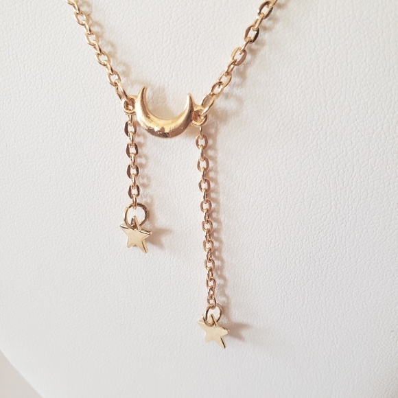Moon and Stars Necklace - Picture 2 of 2